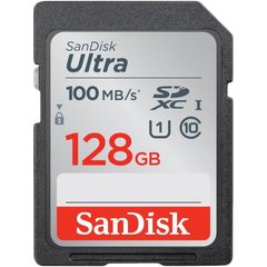 Карта пам'яті SDXC 128Gb SanDisk Ultra (100Mb/s) (Class 10) (UHS-1)