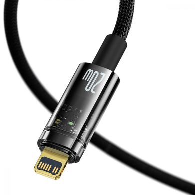 Baseus Explorer Series Intelligent Power-Off USB Type-C to Lightning 20W 1m Black (CATS000001)