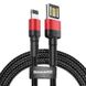 Baseus Cafule Cable Special Edition USB For IP 2.4A 1м Red+Black (CALKLF-G91) 1 из 6