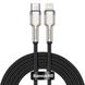 Baseus Lightning to USB Type-C Cafule Metal Data Cable PD 2m Black (CATLJK-B01) 1 з 3