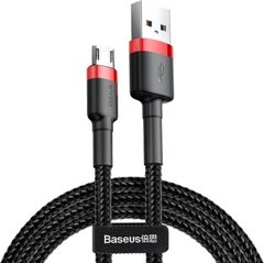 Baseus cafule Cable USB For Micro 2.4A 1M Red+Black (CAMKLF-B91)