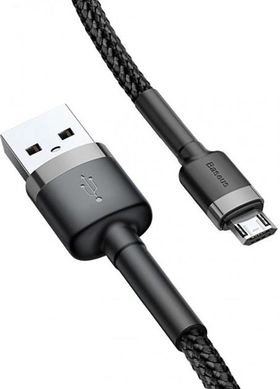 Baseus USB Cabel to microUSB Cafule 1m Grey/Black (CAMKLF-BG1)