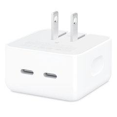 Apple 35W Dual USB-C Port Compact Power Adapter (MNWM3) US Plug