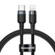 Baseus Cafule PD2.0 60W flash charging USB Type-C 20V 3A 1M Grey+Black (CATKLF-GG1) 1 из 7