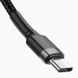 Baseus Cafule PD2.0 60W flash charging USB Type-C 20V 3A 1M Grey+Black (CATKLF-GG1) 2 из 7