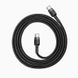 Baseus Cafule PD2.0 60W flash charging USB Type-C 20V 3A 1M Grey+Black (CATKLF-GG1) 5 из 7