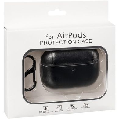 Кожаный чехол для AirPods Pro (Black)