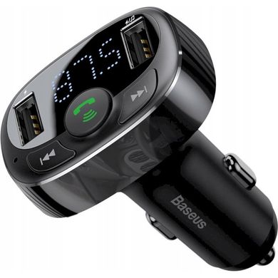 Baseus T typed Bluetooth MP3 charger with car holder Standard edition Black (CCTM-01)