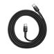 Baseus Cafule PD2.0 60W flash charging USB cable 20V 3A 2M Gray Black (CATKLF-HG1) 1 з 7
