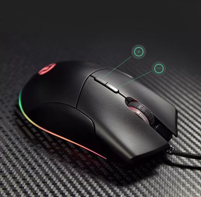 Xiaomi NingMei Wired Gaming Mouse GM55 Black