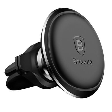 Baseus Car Holder Magnetic Air Vent Mount Holder with cable clip Black (SUGX-A01)