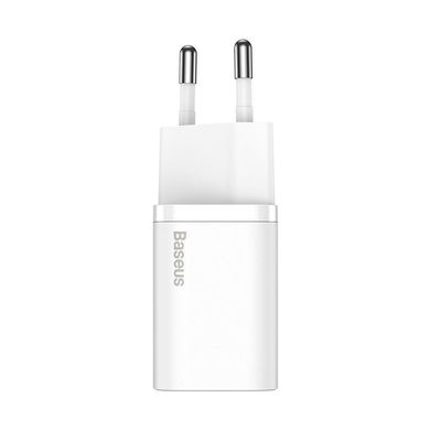 Baseus Super Si Quick Charger White W/Type-C - Lightning Cable (TZCCSUP-B02)