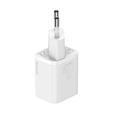 Baseus Super Si Quick Charger White W/Type-C - Lightning Cable (TZCCSUP-B02)