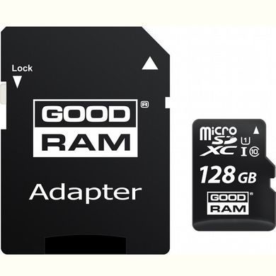 Карта памяти GOODRAM 128 GB microSDXC class 10 UHS-I + SD Adapter
