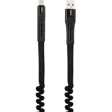 USB Cable Gelius Pro Spring GP-UC101 Type-C Black (2.4A)