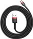 Baseus cafule Cable USB For Micro 2.4A 1M Red+Black (CAMKLF-B91) 2 з 4
