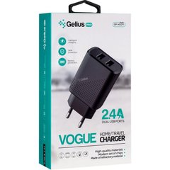 СЗУ Gelius Pro Vogue GP-HC011 2USB 2.4A (Black)
