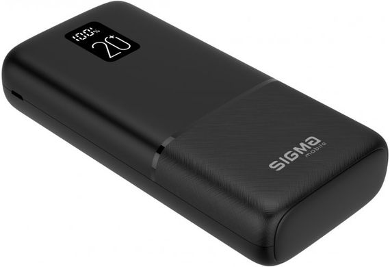 Sigma mobile X-power SI20A2QL 20000mAh Type-C PD20W QC22,5W Black (4827798423813)