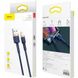 Baseus cafule Cable USB For iP 2.4A 1m Gold+Blue (CALKLF-BV3) 5 з 5