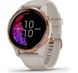 Garmin Venu Rose Gold Stainless Steel Bezel W. Light Sand And Silicone B. (010-02173-23/22/21) (OFFICIAL REFURBISHED) 1 з 6