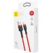 Baseus cafule Cable USB For lightning 2.4A 1M Red+Red (CALKLF-B09) 5 з 5