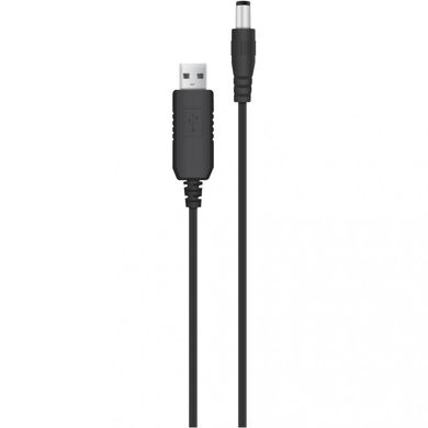 USB to DC 5.5x2.1 мм 1m Black