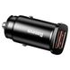Baseus USB Car Charger Square Metal Quick Charger 3.0 2xUSB 30W Black (CCALL-DS01) 4 з 5