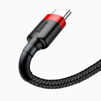 Baseus Cafule Cable USB For Type-C 3A 1M Red+Black (CATKLF-B91)