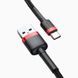 Baseus Cafule Cable USB For Type-C 3A 1M Red+Black (CATKLF-B91) 3 з 7