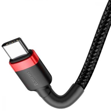 Baseus Cafule Series Type-C PD2.0 60W Flash charge Cable 20V 3A 1m Red black (CATKLF-G91)