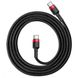 Baseus Cafule Series Type-C PD2.0 60W Flash charge Cable 20V 3A 1m Red black (CATKLF-G91) 2 з 4