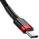 Baseus Cafule Series Type-C PD2.0 60W Flash charge Cable 20V 3A 1m Red black (CATKLF-G91) 4 з 4