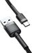 Baseus USB Cabel to USB-C Cafule 1m Grey/Black (CATKLF-BG1) 1 из 6