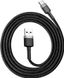 Baseus USB Cabel to USB-C Cafule 1m Grey/Black (CATKLF-BG1) 2 з 6