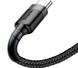 Baseus USB Cabel to USB-C Cafule 1m Grey/Black (CATKLF-BG1) 4 из 6