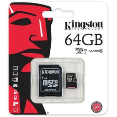 Карта памяти microSDXC 64Gb Kingston Canvas Select Plus A1 (UHS-1) (R-100Mb/s)