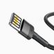 Baseus Cafule Cable special edition USB For iP 2.4A 1м Grey+Black (CALKLF-GG1) 3 из 6