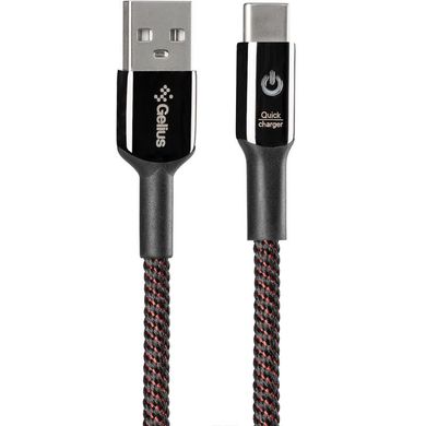 USB Cable Gelius Pro Smart GP-U08c Type-C Black (2A)(1m)