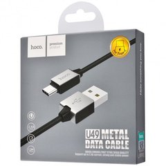 USB Кабель Hoco U49 Refined Steel Type-C Black 1.2m