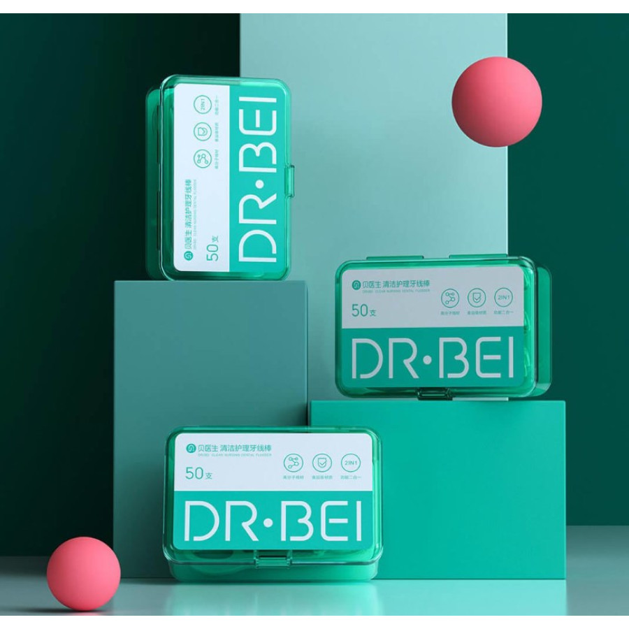 Dr.Bei Dental Floss Box (50 шт.) (BHR4495RT)