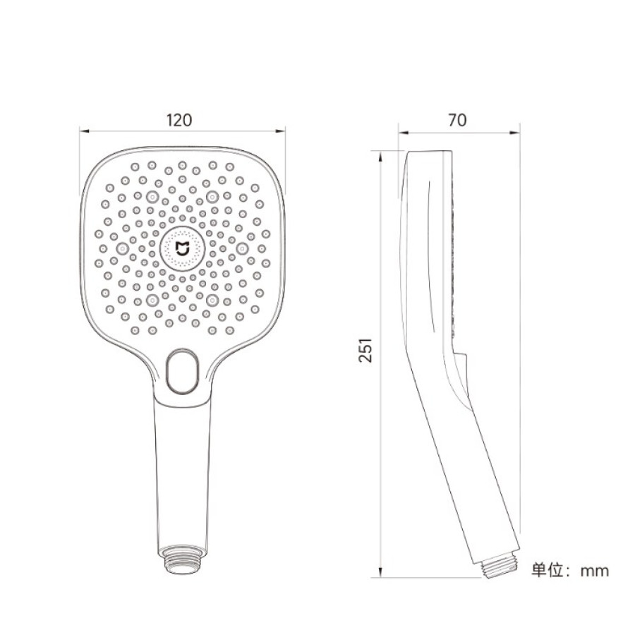 Xiaomi Mijia Pressurized Shower Head (MJZYHSPT02DB)