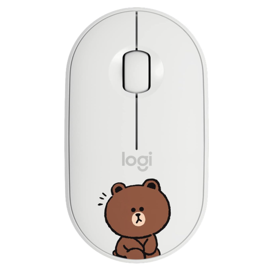 Logitech Pebble М350 Line Friends Brown Bear (910-006031)