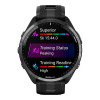 Garmin Forerunner 965 Carbon Gray Titanium Bezel w. Blk Case and Blk/Powder Gray S. Band (010-02809-00/10/8