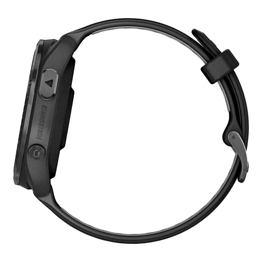 Garmin Forerunner 965 Carbon Gray Titanium Bezel w. Blk Case and Blk/Powder Gray S. Band (010-02809-00/10/8