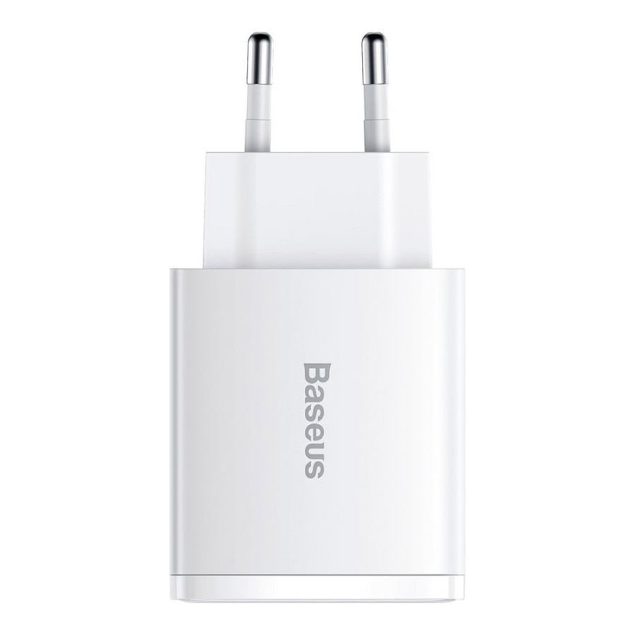 Baseus Compact Quick Charger 2U+C 30W White (CCXJ-E02)
