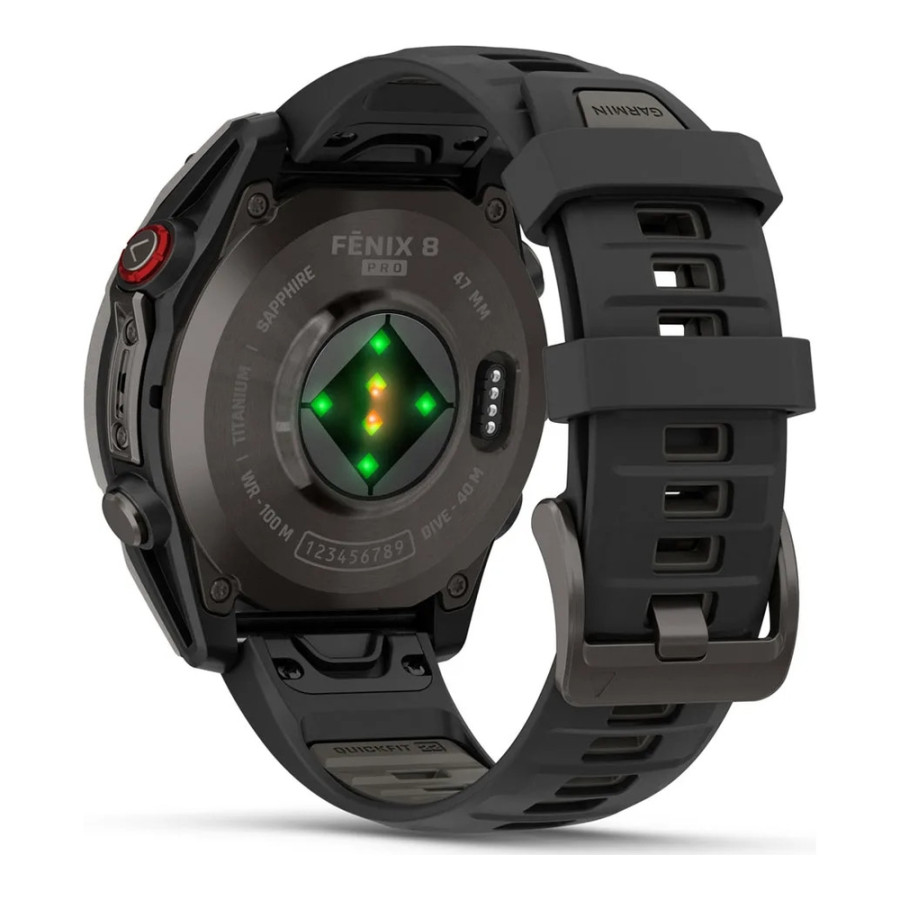 Garmin Fenix 8 Pro 47 mm AMOLED Carbon Gray DLC Titanium with Black/Pebble Gray (010-03198-00/01)