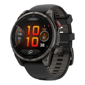 Garmin Fenix 8 Pro 47 mm AMOLED Carbon Gray DLC Titanium with Black/Pebble Gray (010-03198-00/01)