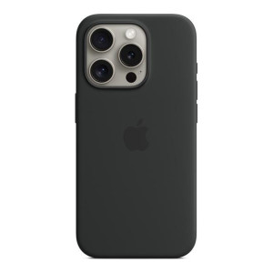 Apple iPhone 15 Pro Silicone Case with MagSafe - Black (MT1A3) (OEM)