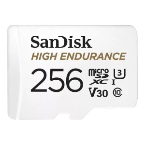 SanDisk 256 GB microSDXC High Endurance UHS-I U3 V30 + SD adapter SDSQQNR-256G-GN6IA