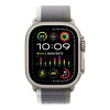 Apple Watch Ultra 2 GPS + Cellular 49mm Titanium Case with Green/Gray Trail Loop - M/L (MRF43)